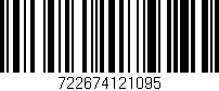 Código de barras (EAN, GTIN, SKU, ISBN): '722674121095'