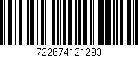 Código de barras (EAN, GTIN, SKU, ISBN): '722674121293'