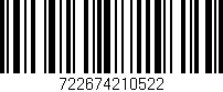 Código de barras (EAN, GTIN, SKU, ISBN): '722674210522'
