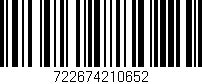 Código de barras (EAN, GTIN, SKU, ISBN): '722674210652'