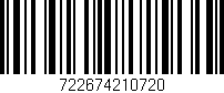 Código de barras (EAN, GTIN, SKU, ISBN): '722674210720'