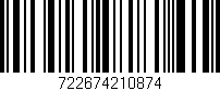 Código de barras (EAN, GTIN, SKU, ISBN): '722674210874'