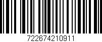 Código de barras (EAN, GTIN, SKU, ISBN): '722674210911'