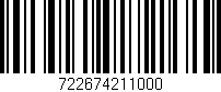 Código de barras (EAN, GTIN, SKU, ISBN): '722674211000'