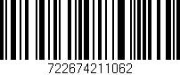 Código de barras (EAN, GTIN, SKU, ISBN): '722674211062'