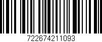 Código de barras (EAN, GTIN, SKU, ISBN): '722674211093'