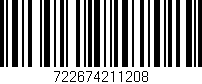 Código de barras (EAN, GTIN, SKU, ISBN): '722674211208'