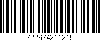 Código de barras (EAN, GTIN, SKU, ISBN): '722674211215'