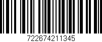 Código de barras (EAN, GTIN, SKU, ISBN): '722674211345'