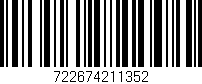 Código de barras (EAN, GTIN, SKU, ISBN): '722674211352'