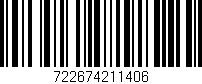 Código de barras (EAN, GTIN, SKU, ISBN): '722674211406'
