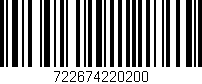 Código de barras (EAN, GTIN, SKU, ISBN): '722674220200'