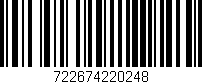 Código de barras (EAN, GTIN, SKU, ISBN): '722674220248'