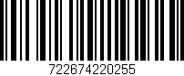 Código de barras (EAN, GTIN, SKU, ISBN): '722674220255'