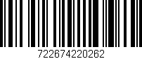 Código de barras (EAN, GTIN, SKU, ISBN): '722674220262'
