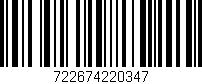 Código de barras (EAN, GTIN, SKU, ISBN): '722674220347'