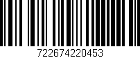 Código de barras (EAN, GTIN, SKU, ISBN): '722674220453'
