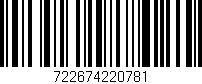 Código de barras (EAN, GTIN, SKU, ISBN): '722674220781'
