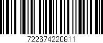 Código de barras (EAN, GTIN, SKU, ISBN): '722674220811'