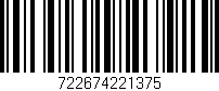 Código de barras (EAN, GTIN, SKU, ISBN): '722674221375'