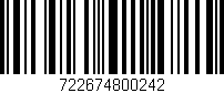 Código de barras (EAN, GTIN, SKU, ISBN): '722674800242'
