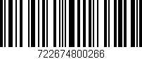 Código de barras (EAN, GTIN, SKU, ISBN): '722674800266'