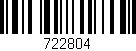 Código de barras (EAN, GTIN, SKU, ISBN): '722804'