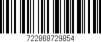 Código de barras (EAN, GTIN, SKU, ISBN): '722868729854'