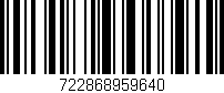 Código de barras (EAN, GTIN, SKU, ISBN): '722868959640'