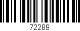 Código de barras (EAN, GTIN, SKU, ISBN): '72289'