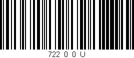 Código de barras (EAN, GTIN, SKU, ISBN): '722_0_0_U'