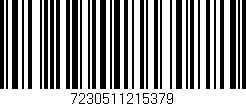 Código de barras (EAN, GTIN, SKU, ISBN): '7230511215379'
