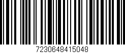 Código de barras (EAN, GTIN, SKU, ISBN): '7230648415048'