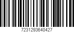 Código de barras (EAN, GTIN, SKU, ISBN): '7231293640427'