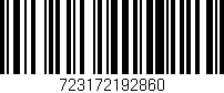 Código de barras (EAN, GTIN, SKU, ISBN): '723172192860'