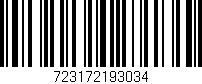 Código de barras (EAN, GTIN, SKU, ISBN): '723172193034'