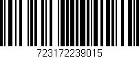Código de barras (EAN, GTIN, SKU, ISBN): '723172239015'