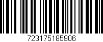 Código de barras (EAN, GTIN, SKU, ISBN): '723175185906'