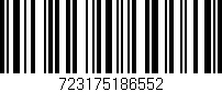 Código de barras (EAN, GTIN, SKU, ISBN): '723175186552'