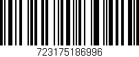 Código de barras (EAN, GTIN, SKU, ISBN): '723175186996'