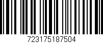 Código de barras (EAN, GTIN, SKU, ISBN): '723175187504'