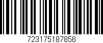 Código de barras (EAN, GTIN, SKU, ISBN): '723175187856'