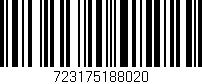 Código de barras (EAN, GTIN, SKU, ISBN): '723175188020'