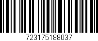 Código de barras (EAN, GTIN, SKU, ISBN): '723175188037'
