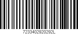 Código de barras (EAN, GTIN, SKU, ISBN): '7233402920292L'