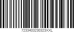 Código de barras (EAN, GTIN, SKU, ISBN): '7233403230323XXL'