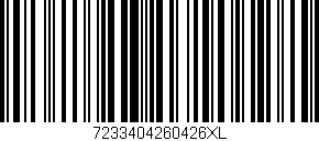 Código de barras (EAN, GTIN, SKU, ISBN): '7233404260426XL'