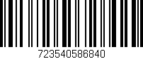 Código de barras (EAN, GTIN, SKU, ISBN): '723540586840'