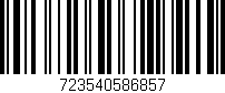 Código de barras (EAN, GTIN, SKU, ISBN): '723540586857'