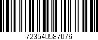 Código de barras (EAN, GTIN, SKU, ISBN): '723540587076'